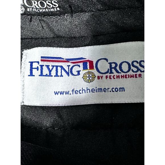 Flying Cross Black Straight Leg Pants Slacks Men's 34 Regular EUC Stretch - Picture 11 of 13